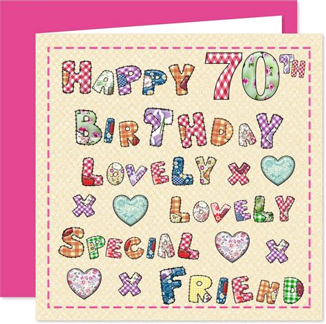 Special Friend 70th Happy Birthday Card Lovely Lovely Special Friend