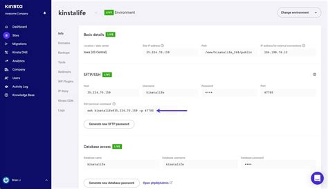 How To Connect To Ssh At Kinsta