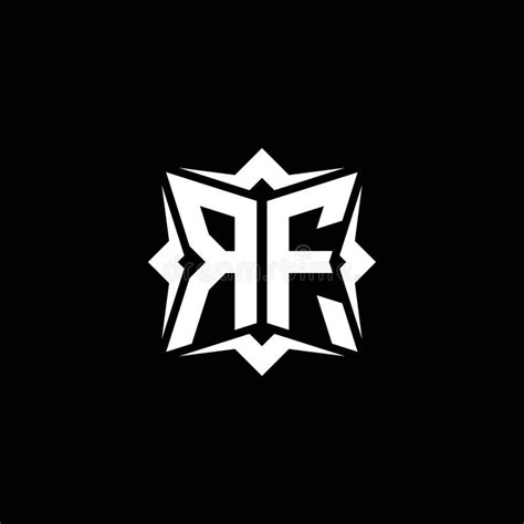Rf Logo Monogram Geometric Modern Design Stock Vector Illustration Of