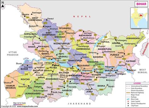 Learn In Detail About The State Of Bihar Via Informative Maps And