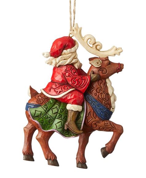 Enesco Jim Shore Santa Riding Reindeer Ornament And Reviews All Holiday