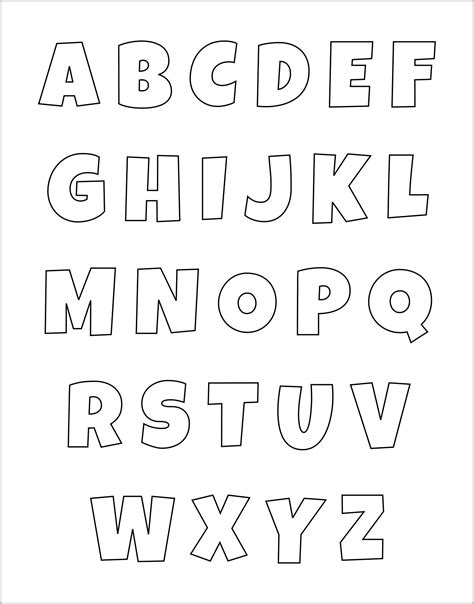 Downloadable Free Printable Alphabet Stencils Templates Templates