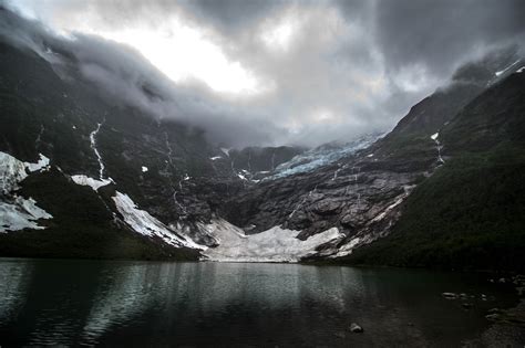 Check spelling or type a new query. nature, Landscape, Glaciers, Lake, Mountain, Dark, Clouds ...