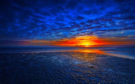 Gorgeous Blue Sunset Sunset Wallpaper Hd Nature Wallpapers