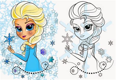 Frozen Coloring Pages Baby Elsa