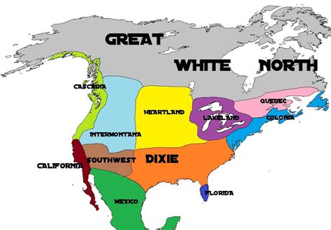Mimzys Geography Blog My 11 Nations Of North America