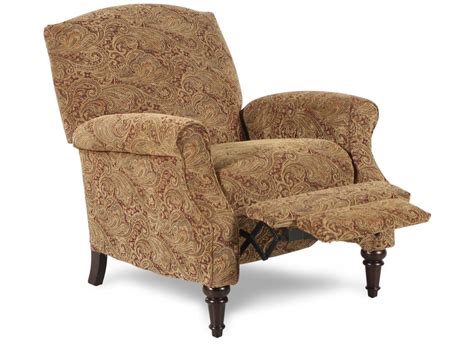 Traditional Tapestry Patterned 32 High Leg Recliner Mathis Brothers