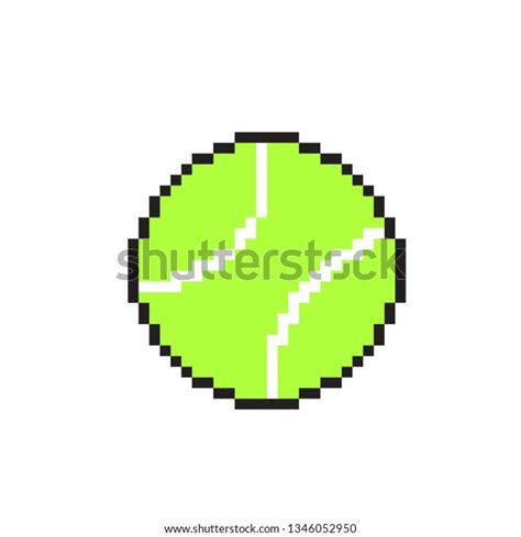 Pixel Art Tennis Ball Stock Vector Royalty Free 1346052950 Shutterstock