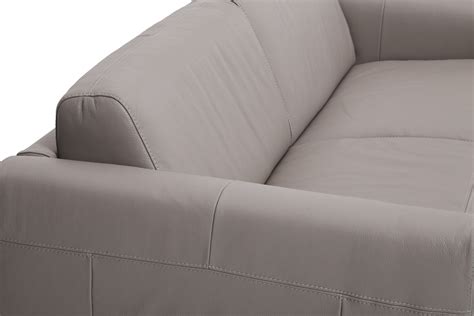 Visconti Leather Sofa Bed Warm Grey It0205100
