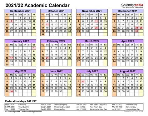 2021 calendar in excel format. Academic Calendars 2021/2022 - free printable Excel templates