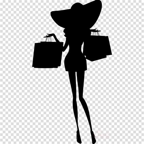 Woman Clipart Woman Shopping Logo Couples Shopping Silhouette Man