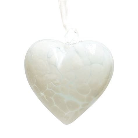 Friendship Heart 7cm White Milford Collection