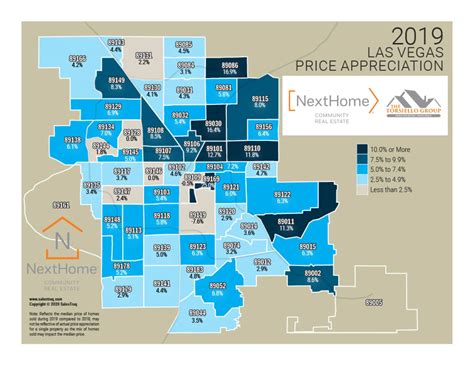 2019 Home Value Appreciation Map By Zip Code The Torsiello Group