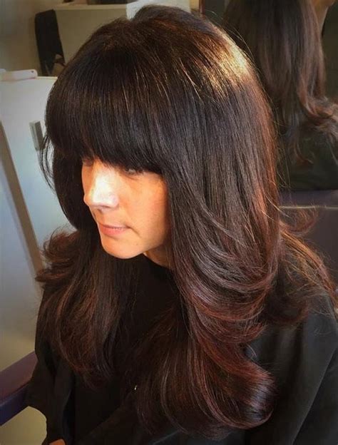 Hairstyles long layers with bangs. HAIR STYLE FASHION