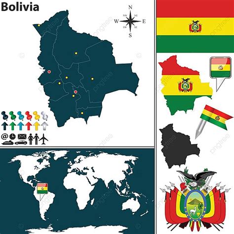 Map Of Bolivia Template Design Illustration Vector Template Design