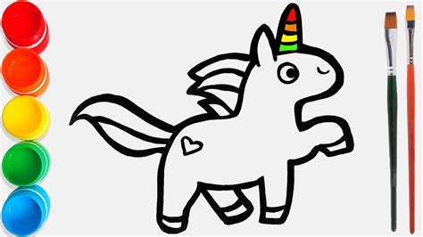 Cara Menggambar dan Mewarnai Unicorn Mainan #13 / Video Pendidikan