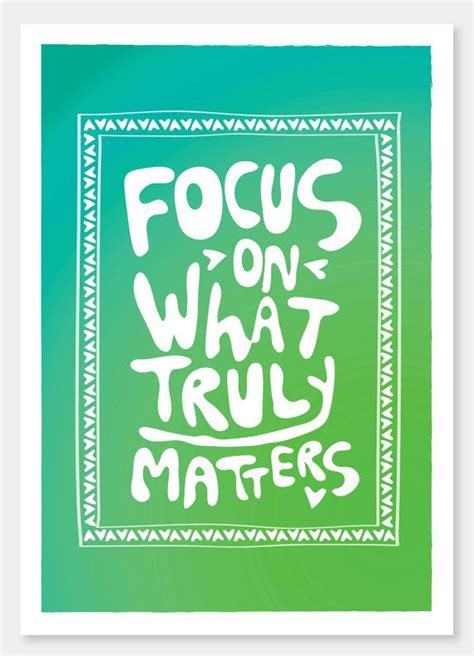 What Truly Matters A4 Art Print And By Dailythoughts On Etsy €2000