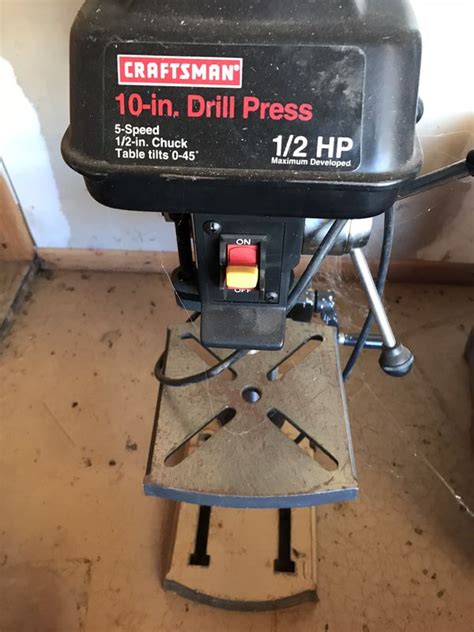 Craftsman 10 In Drill Press 12 Hp For Sale In Burbank Ca Offerup