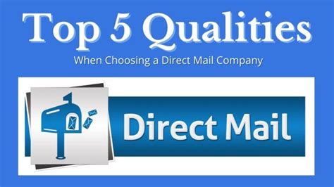 Top 5 Qualities When Choosing A Direct Mail Company Federal Direct