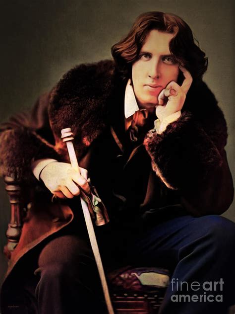 Portrait Of Oscar Wilde Colorized 20210328 Photograph By Wingsdomain
