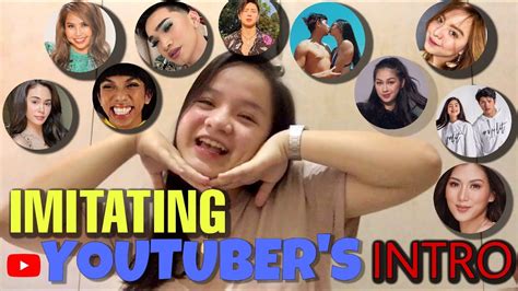 Imitating Pinoy Youtuber S Intro Challenge Natatawa Ko Sa Sarili Ko Cyrilee Calata Youtube