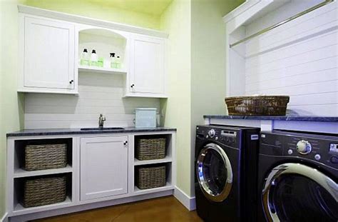 Just soap and water poured over disposable paper towels (instead of cloth rags). Laundry Room Cabinets - Home Furniture Design
