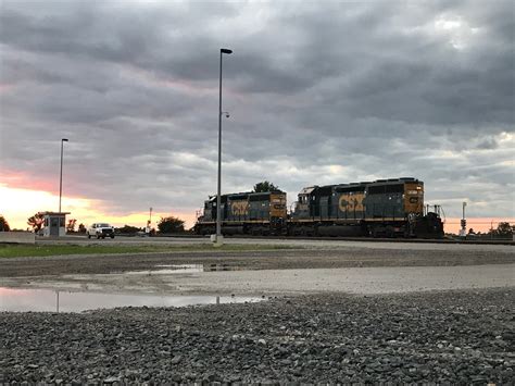 Storm Clouds Over Csx Emd Sd 40 2s Converted To Engineer L Flickr