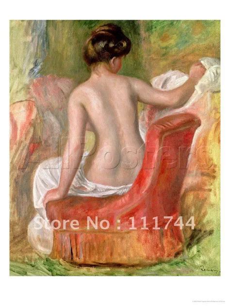 Naked Painting Modern Nude In An Armchair By Pierre Auguste Renoir
