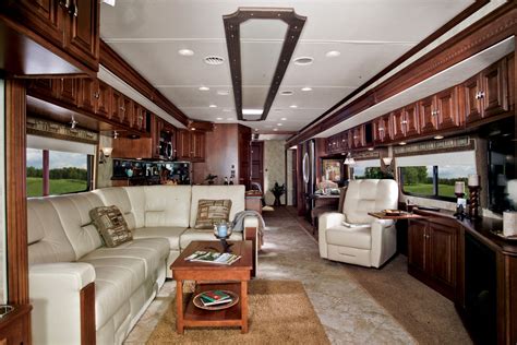 The Interior Of The 2011 Winnebago Tour Look At All The Woodwork