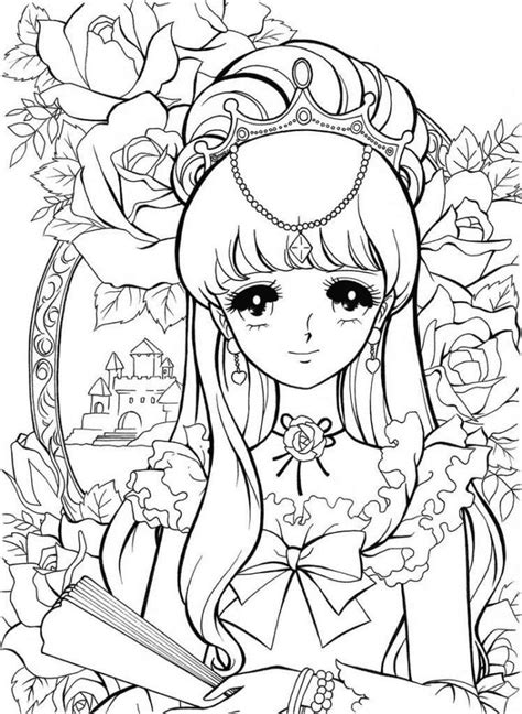 Anime Princess Coloring Page Free Printable Coloring Pages