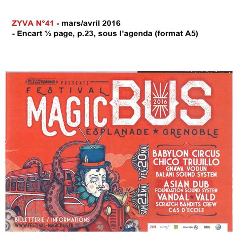 Festival Magic Bus 16ème édition Du 18 Au 20 Mai 2017 Musiques Actuelles Grenoble Retour