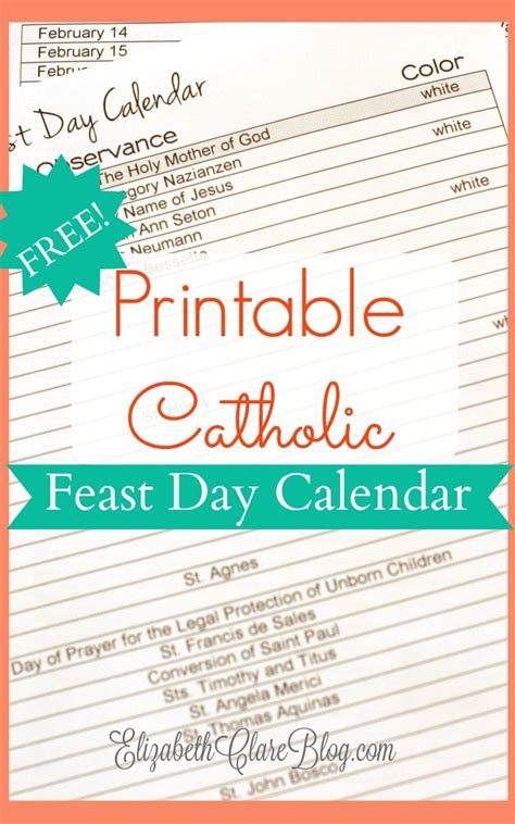 40 crosses color a cross each day. Printable Catholic Liturgical Calendar 2020 - Calendar ...
