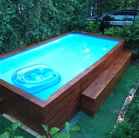 Above ground pool deck for 24 ft round pool. 12 Above-Ground Swimming Pool Designs in 2020 | Diy ...