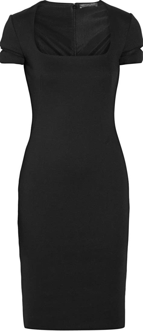 alexander mcqueen black scubajersey dress cute dresses gowns dresses beautiful dresses short