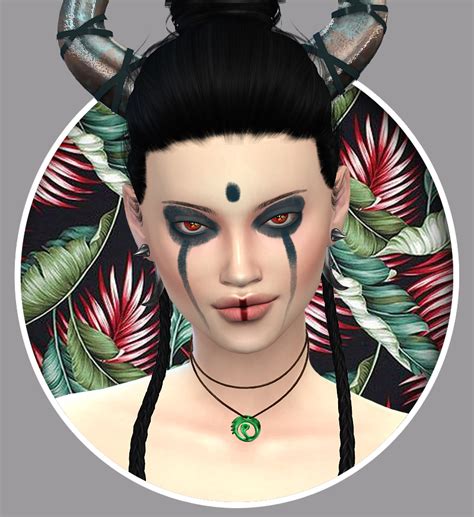 Sims 4 Ccs The Best Wild Face Makeup Set By