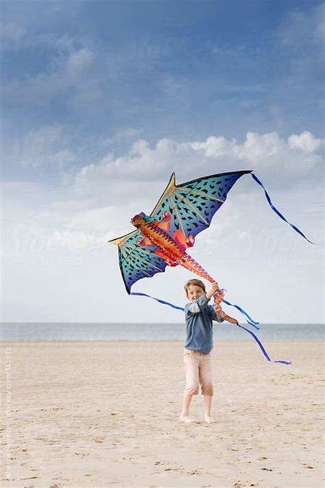 A Day Of Flying Kites At The Beach Stock Photography Free Go Fly A
