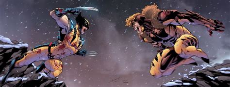 Artstation Wolverine Vs Sabretooth Bruno Furlani Sabretooth Marvel