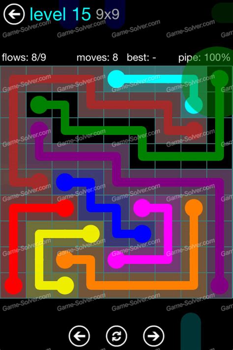 Flow Blue Pack 9x9 Level 15 Game Solver