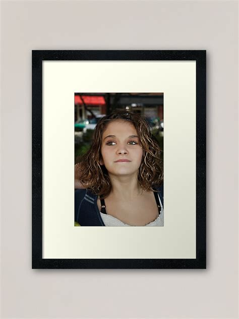 Pre Teen Model Framed Art Print For Sale By Sweetgrassphoto Redbubble