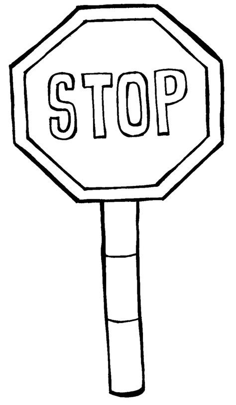 Octagon Stop Sign Coloring Page Coloring Pages