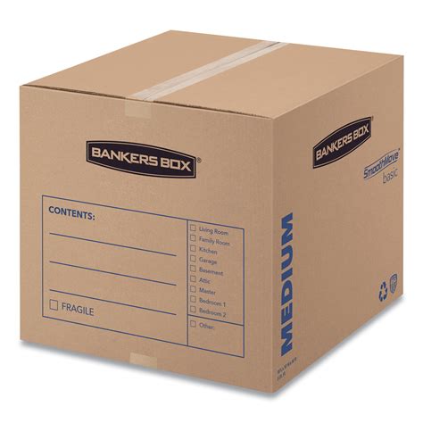 FEL7713901 Bankers Box SmoothMove Basic Medium Moving Boxes - Zuma