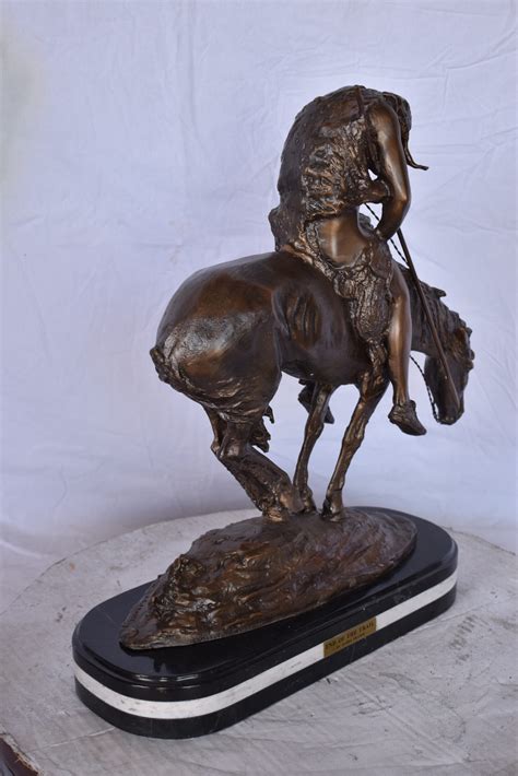 End Of The Trail A James Fraser Replica Bronze Statue Size 7l X 20