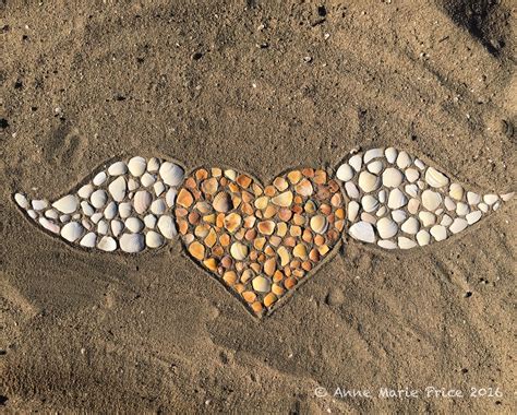 Mosaic Beach Art By Anne Marie Price Annemarieprice Heart Wings Ca