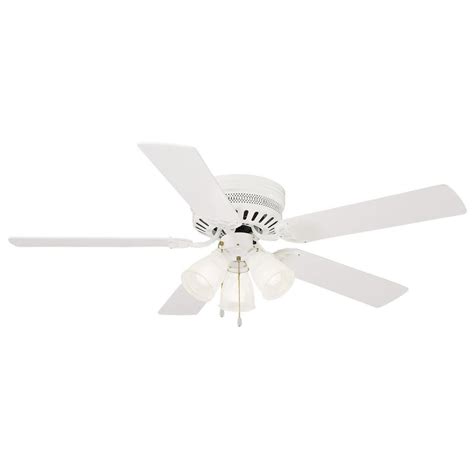 A ceiling fan can make a room more inviting and comfortable. Design House Millbridge 52 in. White Hugger Ceiling Fan ...