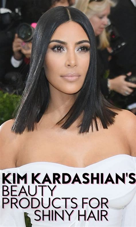 kim kardashian s favorite beauty products for shiny hair shiny hair kardashian beauty kim