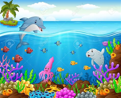 Cartoon Fish Under The Sea Royalty Free Cliparts Vectors And Stock