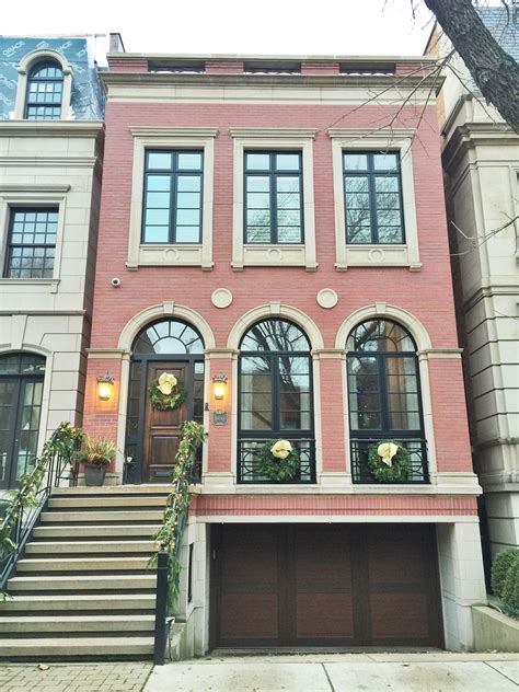 Lincoln Park Chicago Burling Street Townhouse Exterior Brownstone
