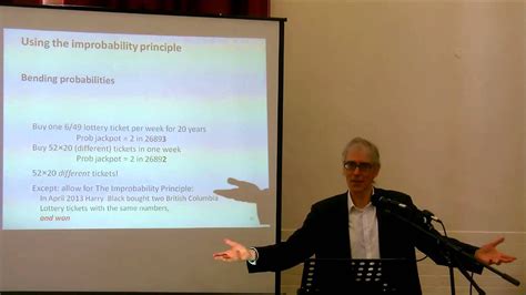 David J Hand The Improbability Principle At Dorset Humanists Youtube