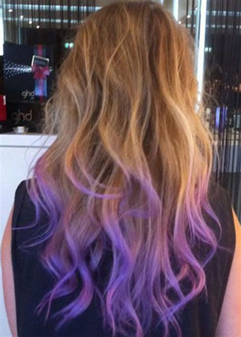 Pastel Hair Tips Purple Hair Tips Pastel Hair Ombre Ombre Blond Hair Color Purple Blue Hair