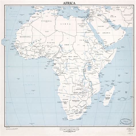 Large Scale Detailed Political Map Of Africa With Marks Of Capitals